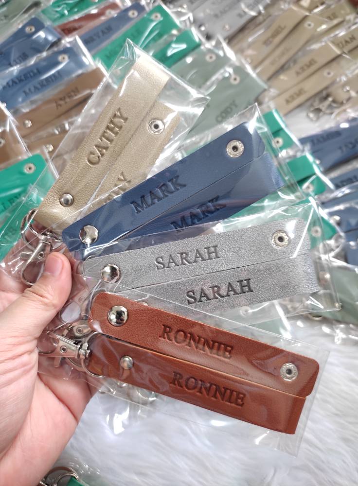 Leather Keychain and Cord holder set - Tata's Printing