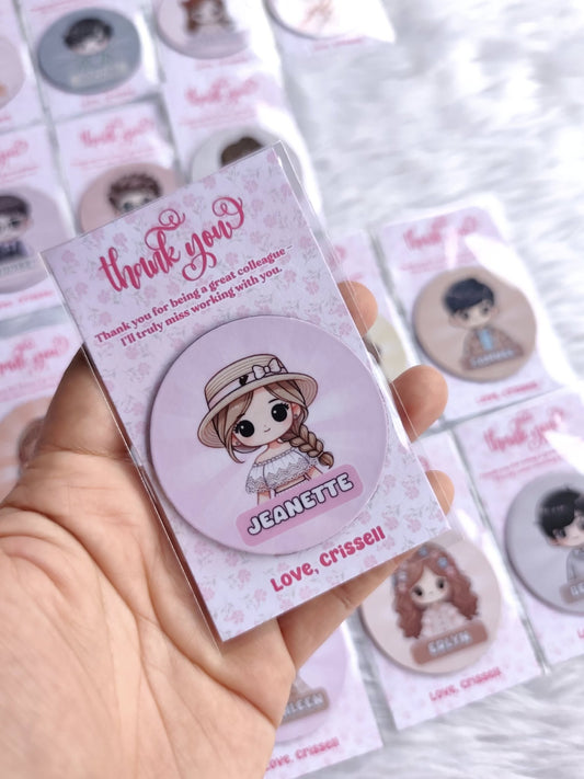 2” Circle Cut Reference Magnets – Souvenirs & Giveaways with Greeting Card Backing - Tata's Printing