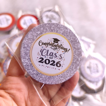 2026 Glossy Graduation Logo Garland – Premium Round Cut for Lei Garland, Centerpieces & Sashes - Tata's Printing