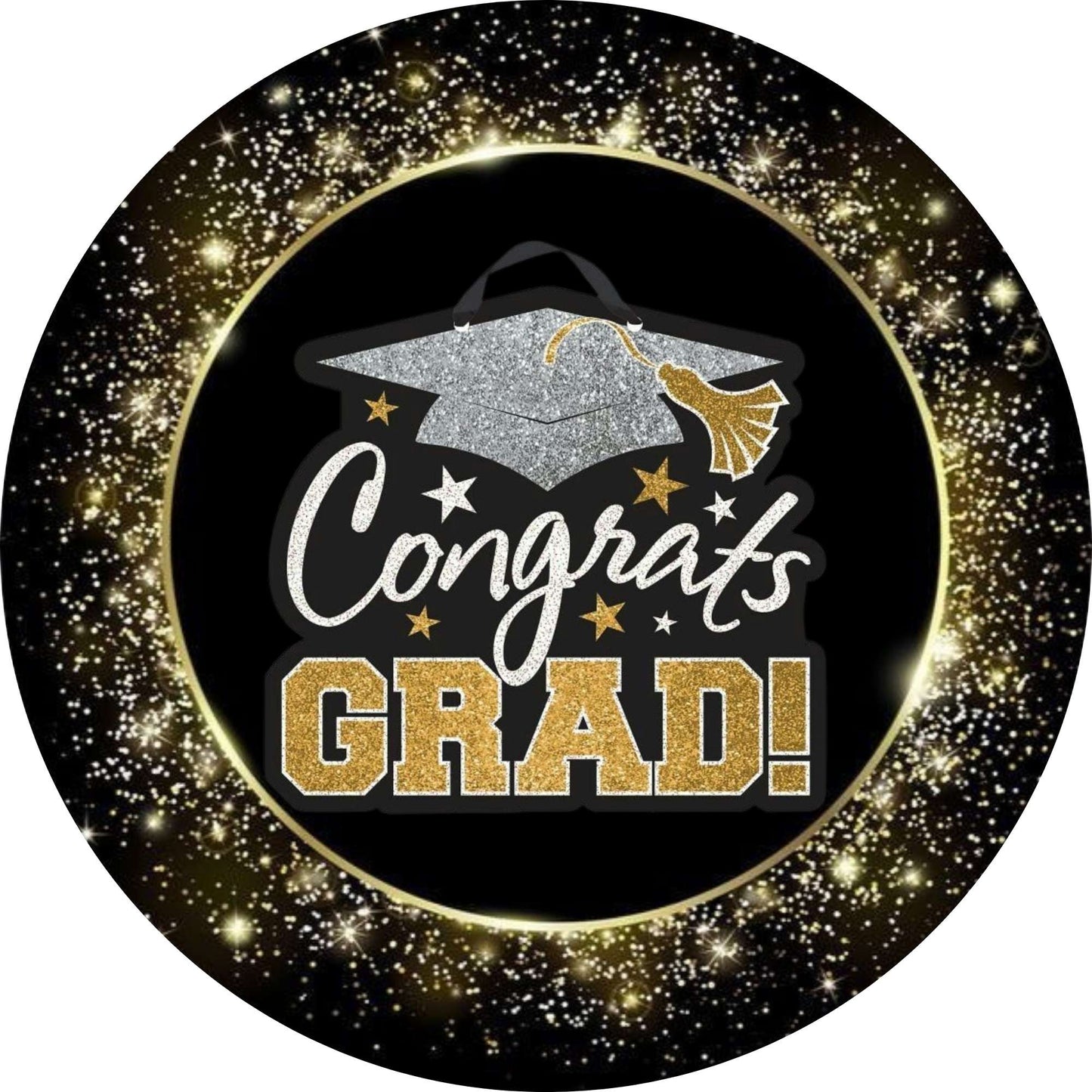 2026 Glossy Graduation Logo Garland – Premium Round Cut for Lei Garland, Centerpieces & Sashes - Tata's Printing