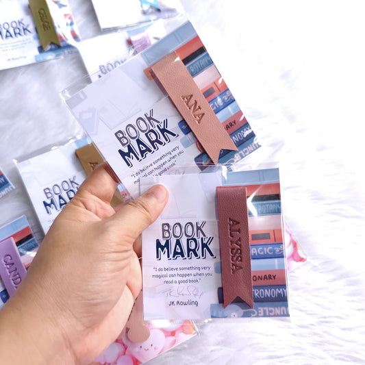 Faux Leather Magnetic Bookmark - Tata's Printing