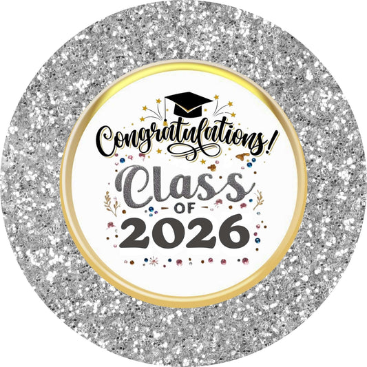 Glossy Graduation Logo Garland – Premium Round Cut for Lei Garland, Centerpieces & Sashes - Tata's Printing
