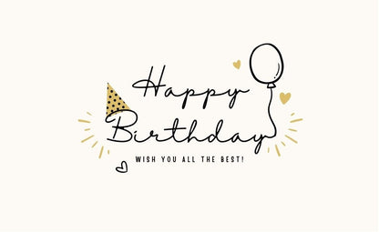 Happy Birthday Greeting Card / Gift Card - Tata's Printing