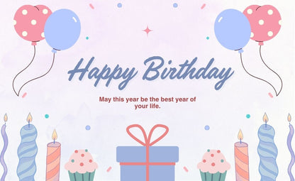 Happy Birthday Greeting Card / Gift Card - Tata's Printing