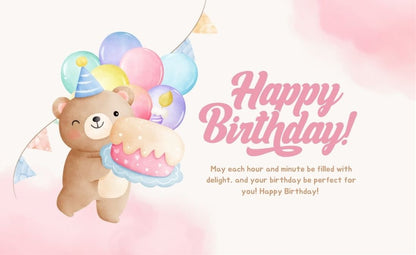 Happy Birthday Greeting Card / Gift Card - Tata's Printing