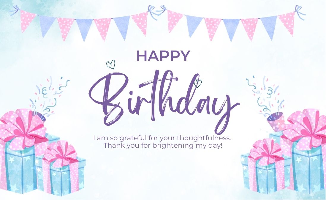 Happy Birthday Greeting Card / Gift Card - Tata's Printing