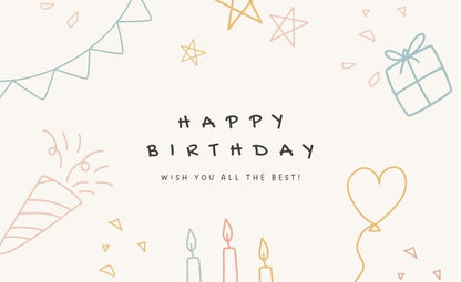 Happy Birthday Greeting Card / Gift Card - Tata's Printing