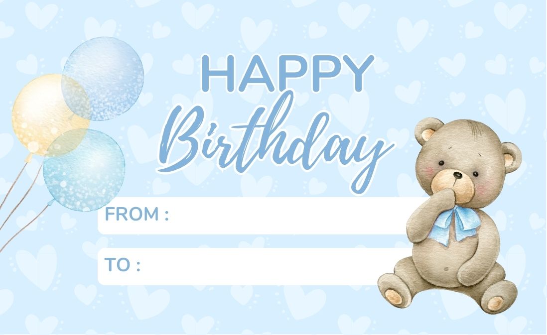 Happy Birthday Greeting Card / Gift Card - Tata's Printing