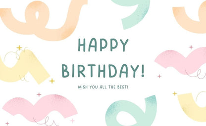 Happy Birthday Greeting Card / Gift Card - Tata's Printing