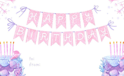 Happy Birthday Greeting Card / Gift Card - Tata's Printing