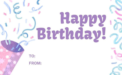 Happy Birthday Greeting Card / Gift Card - Tata's Printing