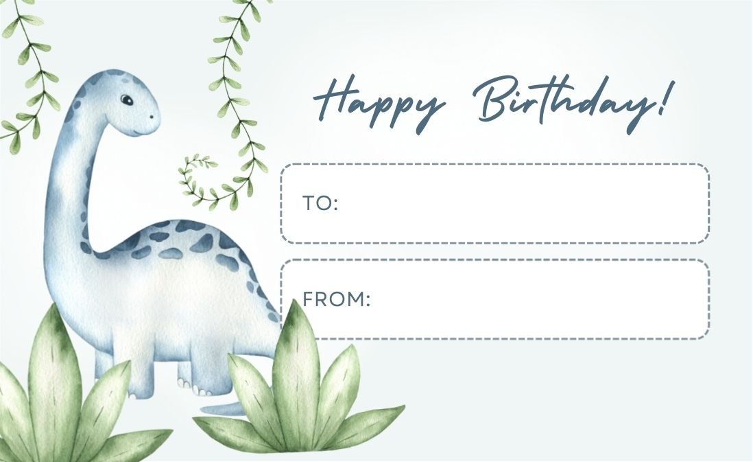 Happy Birthday Greeting Card / Gift Card - Tata's Printing