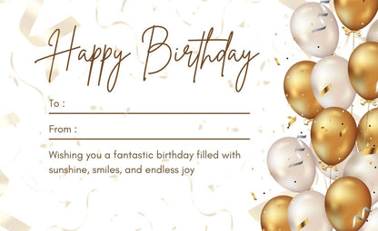 Happy Birthday Greeting Card / Gift Card - Tata's Printing