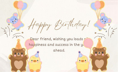 Happy Birthday Greeting Card / Gift Card - Tata's Printing