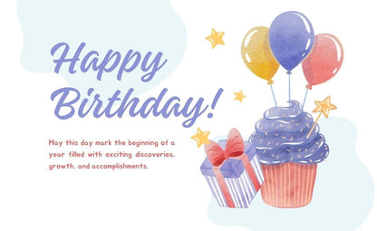 Happy Birthday Greeting Card / Gift Card - Tata's Printing