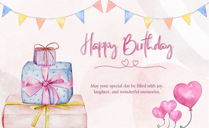 Happy Birthday Greeting Card / Gift Card - Tata's Printing