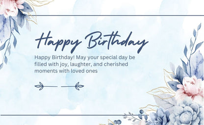 Happy Birthday Greeting Card / Gift Card - Tata's Printing