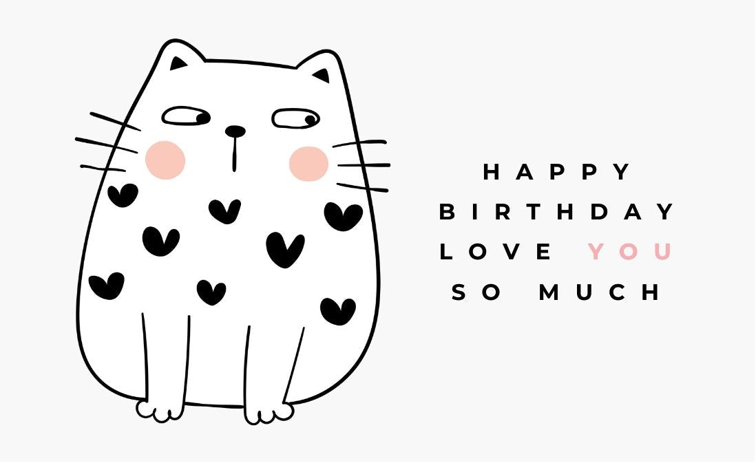 Happy Birthday Greeting Card / Gift Card - Tata's Printing