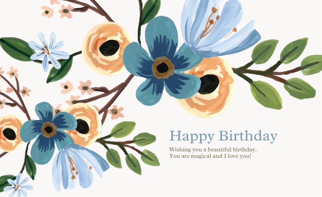 Happy Birthday Greeting Card / Gift Card - Tata's Printing