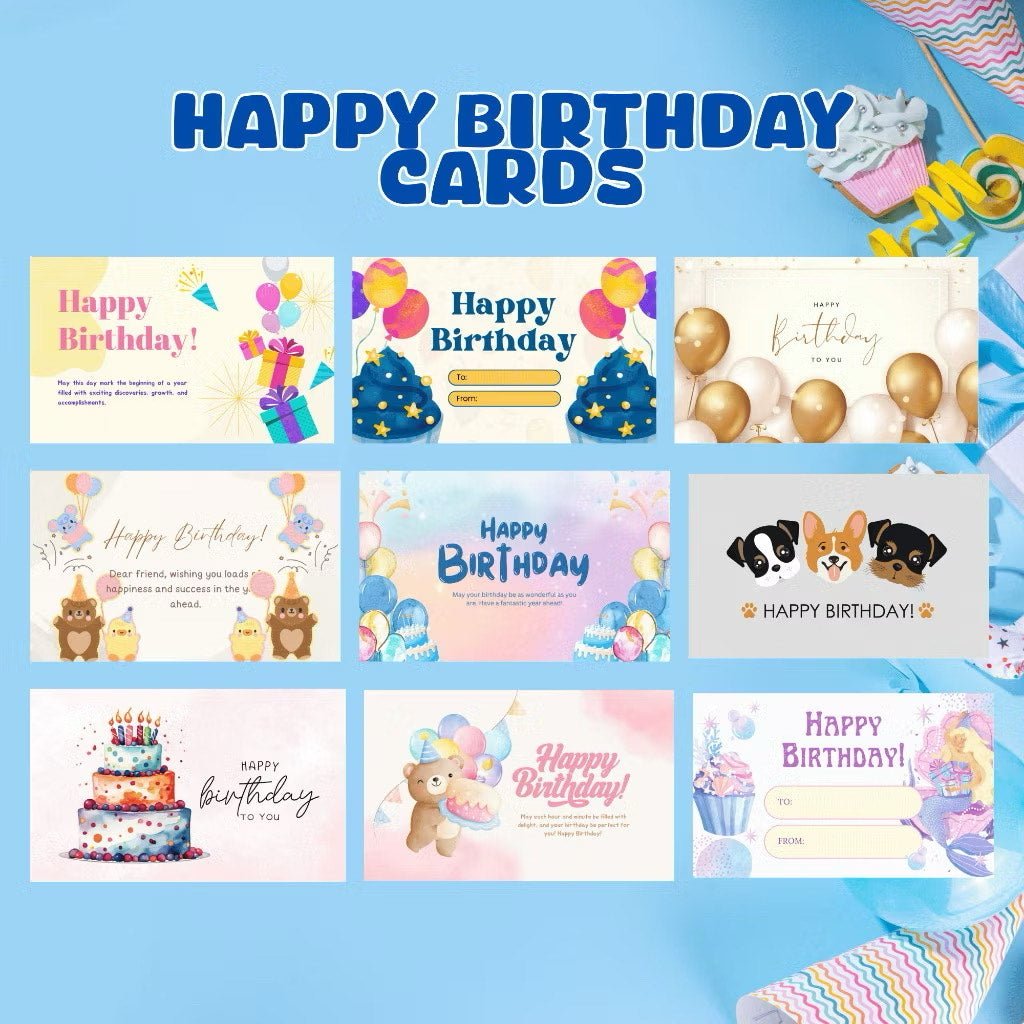 Happy Birthday Greeting Card / Gift Card - Tata's Printing