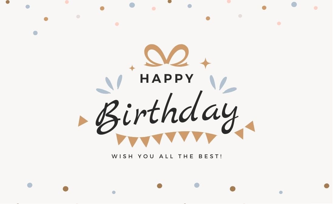 Happy Birthday Greeting Card / Gift Card - Tata's Printing