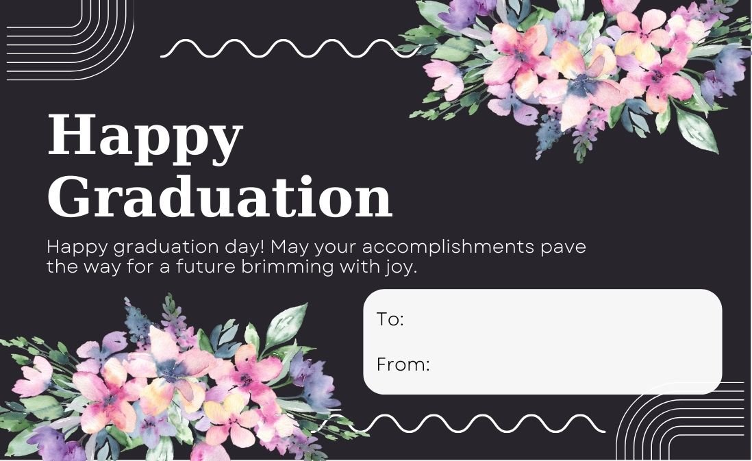 Happy Graduation Greeting Card / Gift Card - Tata's Printing
