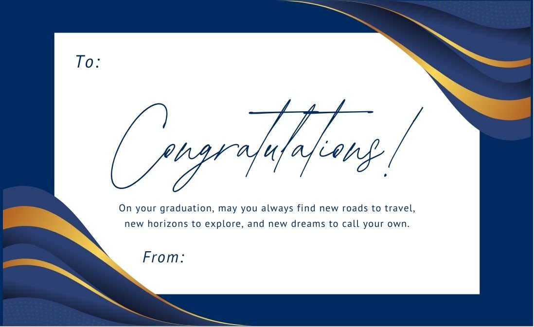 Happy Graduation Greeting Card / Gift Card - Tata's Printing