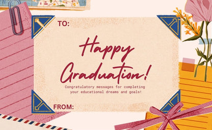 Happy Graduation Greeting Card / Gift Card - Tata's Printing