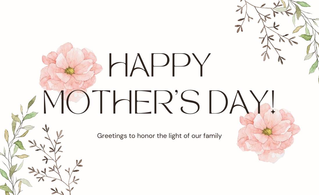 Happy Mothers Day Greeting Card/ Gift Card - Tata's Printing