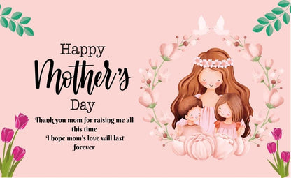 Happy Mothers Day Greeting Card/ Gift Card - Tata's Printing