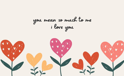 I LOVE YOU Gift Card / Greeting Card - Tata's Printing