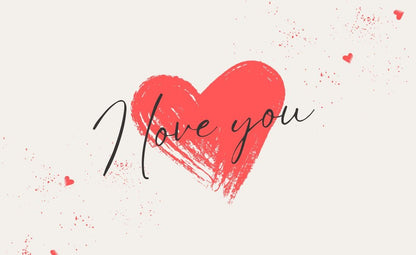 I LOVE YOU Gift Card / Greeting Card - Tata's Printing