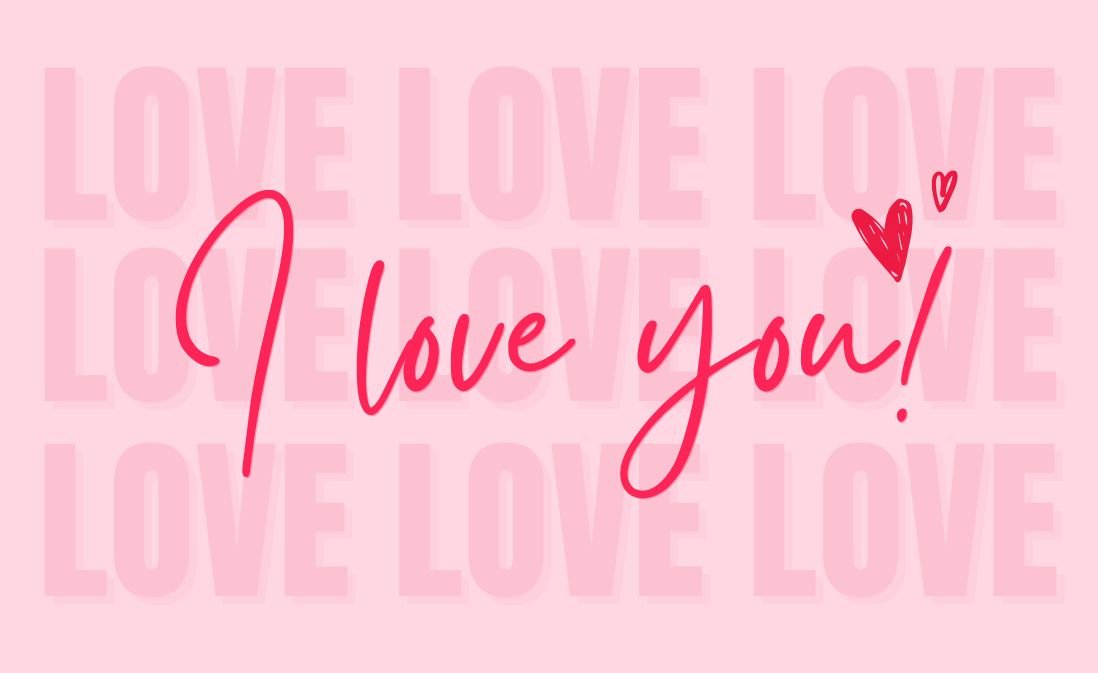I LOVE YOU Gift Card / Greeting Card - Tata's Printing