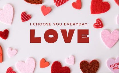 I LOVE YOU Gift Card / Greeting Card - Tata's Printing