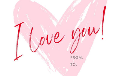 I LOVE YOU Gift Card / Greeting Card - Tata's Printing