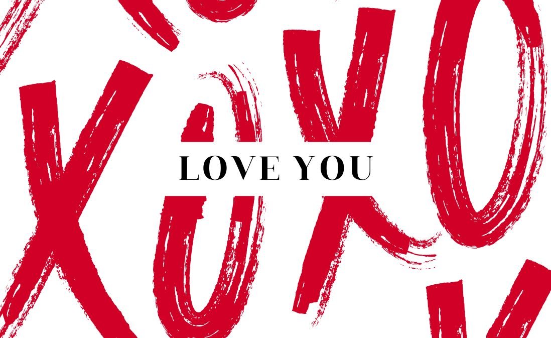 I LOVE YOU Gift Card / Greeting Card - Tata's Printing