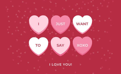 I LOVE YOU Gift Card / Greeting Card - Tata's Printing