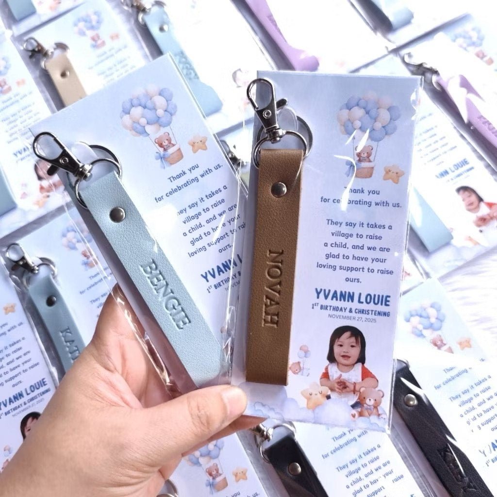Keychain with Hook and Ring in Big Greeting Card - Tata's Printing