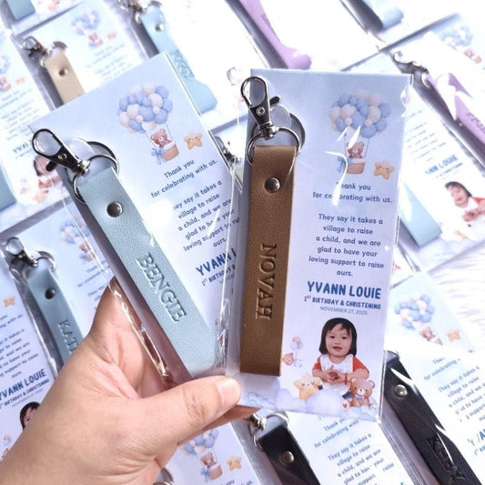 Keychain with Hook and Ring in Big Greeting Card - Tata's Printing